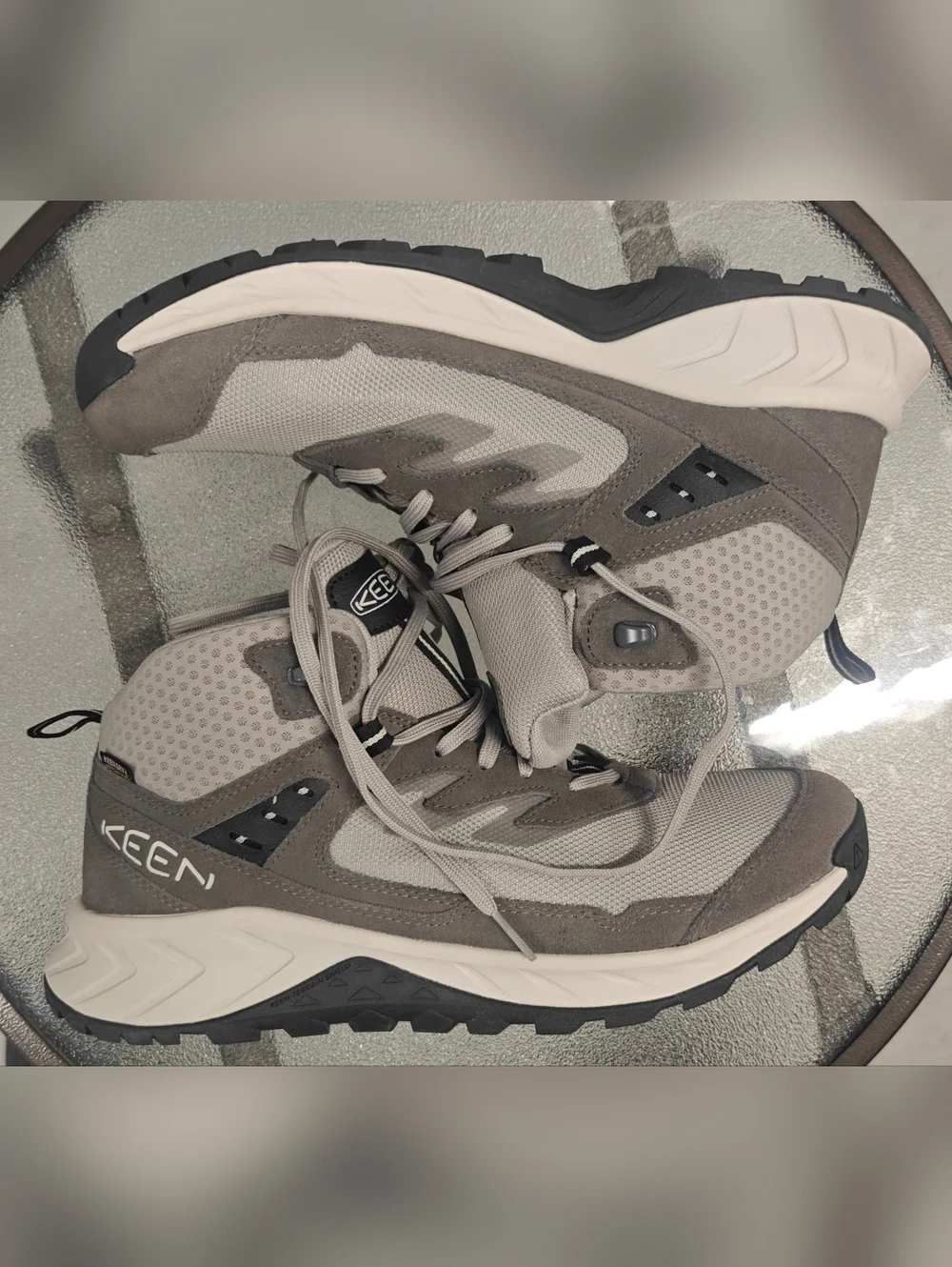 KEEN Taupe Gray Trail Sneakers